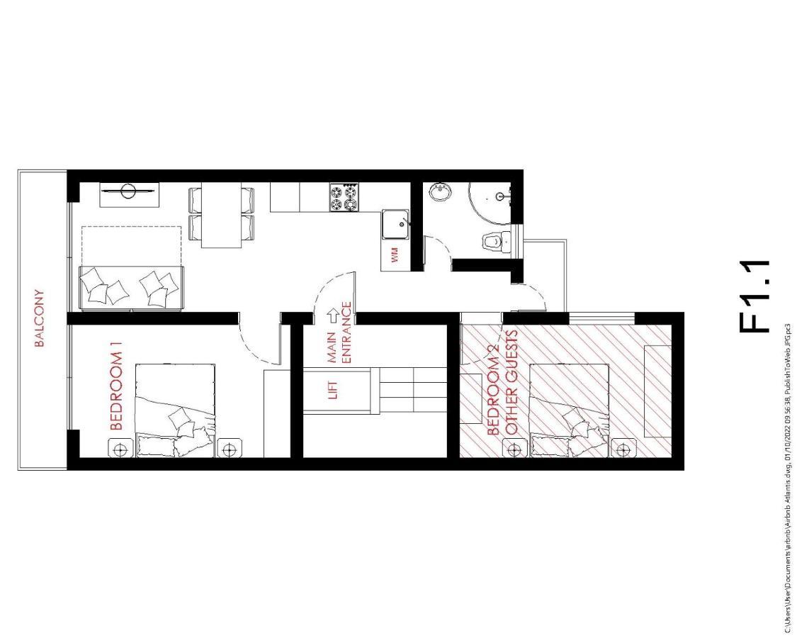 F1 1 Lovely Room, Bathroom And Living Shared Saint Julian's Екстериор снимка